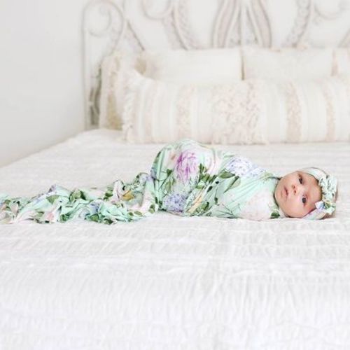 Girls Erin Swaddle And Headwrap Set - Posh Peanut