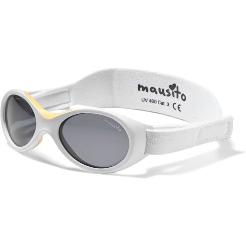 Mausito BABY Sunglasses 0-24 months I FLEXIBLE BPA-free infant sunglasses strap I 100% UV PROTECTION I European design