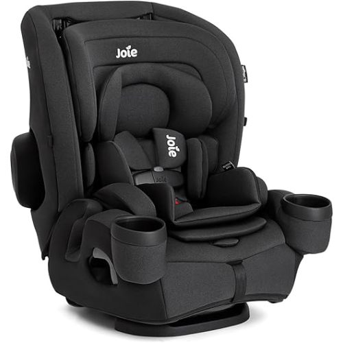 Joie Saffron SI 4-in-1 Car Seat – Car Seat for Infants to Toddlers to Big Kids - 4 Modes, 10-Position No-Rethread Headrest & Harness (Shale)