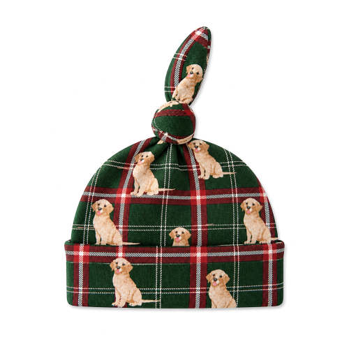 Knot Beanie, Country Christmas Retrievers