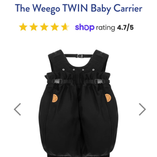 The Weego TWIN Baby Carrier