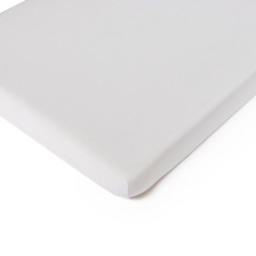 Bilbi Bamboo Jersey Bassinet Fitted Sheet 2 Pack White