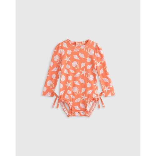 Long Sleeve Tie One-Piece Swimsuit