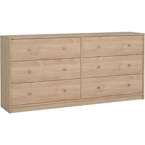 6 Drawer Double Dresser, Jackson Hickory