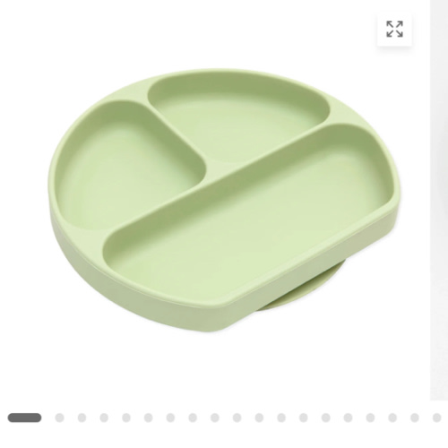 Silicone Suction Plate for Baby & Toddler - Sage | Bumkins Baby