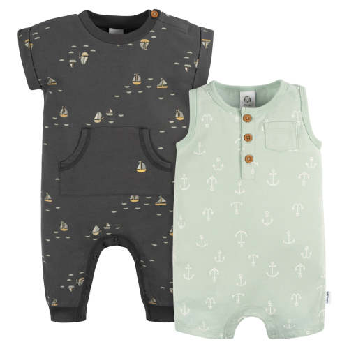 2-Pack Baby Boys Nautical Rompers – Gerber Childrenswear