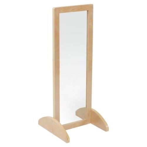 Ecr4kids Toddler Single-sided Bi-directional Mirror, Natural