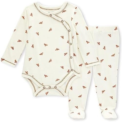 Burt's Bees Baby baby-boys Bodysuit and Pant Set, 100% Organic Cotton