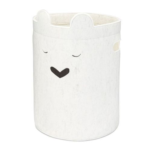 Parker Baby Co. Bear Laundry Hamper - White