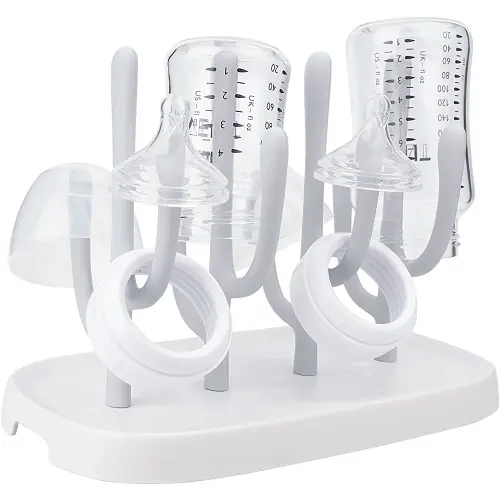 Baby Bottle Drying Rack, Space Saving Bottle Dryer Holder for Bottles, Nipples, Pump Parts, Cups