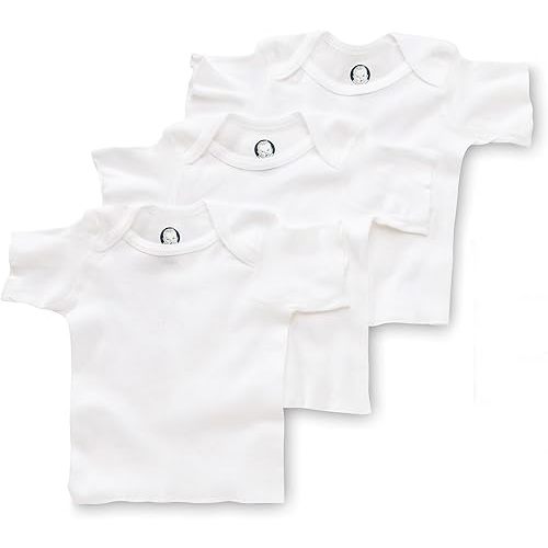 Gerber Baby Girls' 3-Pack Short-Sleeve Slip-On Shirts
