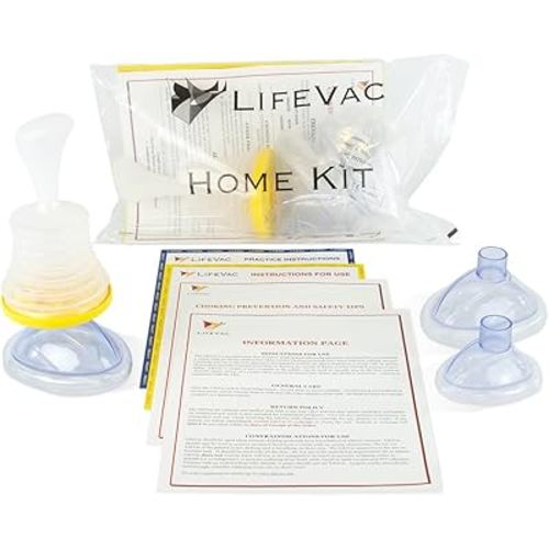 LifeVac Home Kit - Portable Suction Rescue Device, First Aid Kit for Kids and Adults, Portable Airway Suction Device for Children and Adults