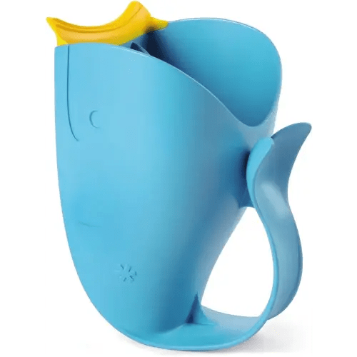 Skip Hop Baby Bath Rinse Cup MOBY Tear-free Waterfall Rinser Blue Age 0+