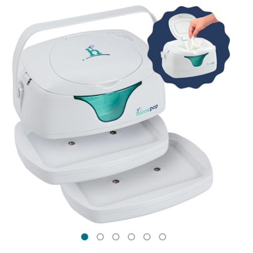 Baby Wipe Warmer with 2 Portable Bases