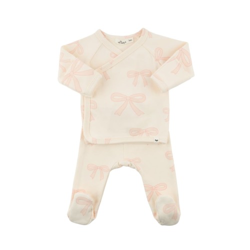 Big Bows Pink Kimono Set
