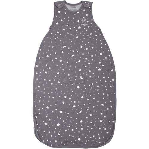 Woolino Merino Wool Ultimate Baby Sleep Sack - 4 Season - Two-Way Zipper Adjustable Baby Sleeping Bag - Universal Size Sleep Sack for Baby (2-24 Months) - Star Gray