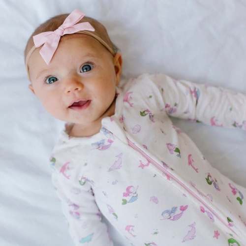 Mermaid Bamboo Convertible Footie, White - Bellabu Bear | Maisonette