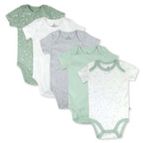 5-Pack Organic Cotton Short Sleeve Bodysuits 6-9 Months | Honest Baby Clothing