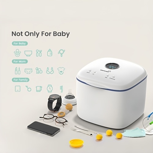 Sanitizer And Dryer, 4in1 Cleaner And Sanitizing Machine Sanitizer Box Household for Baby Bottles Clothes Baby Stuff, for Family Toothbrush Beauty Tools Phone