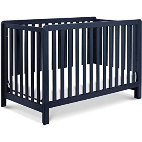 Carter's by DaVinci Colby 4-in-1 Convertible Baby Crib with Wooden Toddler Bed, Daybed & Full-Size Bed Conversion, GREENGUARD Gold Certified - 4 Adjustable Mattress Heights - Navy Blue