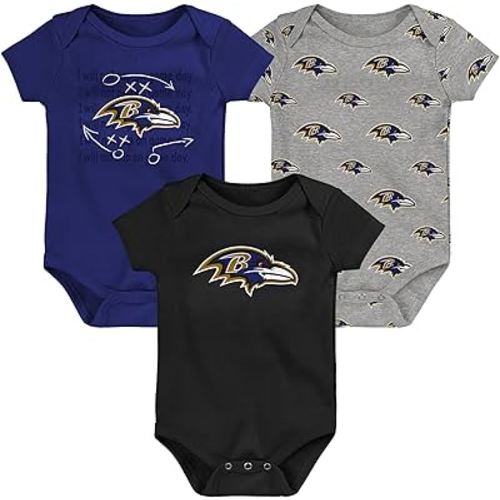 Outerstuff Newborn & Infant NFL Team Starter 3-Pack Bodysuit Set