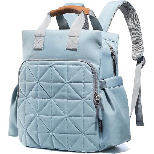 SoHo Kenneth Diaper Backpack 6Pc Set Tote Bag, Aqua