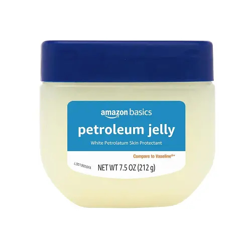 Amazon Basics Petroleum Jelly White Petrolatum Skin Protectant, Unscented, 7.5 oz, 1-Pack, (Previously Solimo)