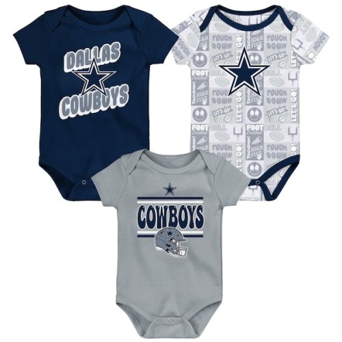 Dallas Cowboys Infant Play Day Three-Pack Bodysuit Set
