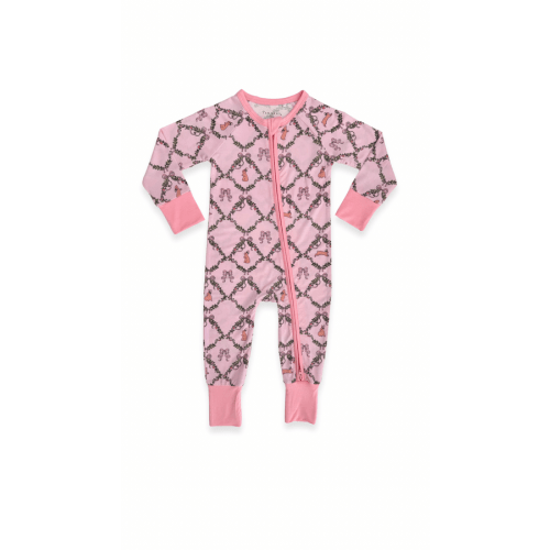 Pink Easter Pups Zipper Romper – In my Jammers