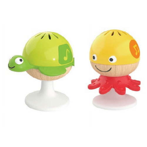 Hape Stay Put Rattle, Infant Sensory Toy, Unisex Ages 0M+, Plastic