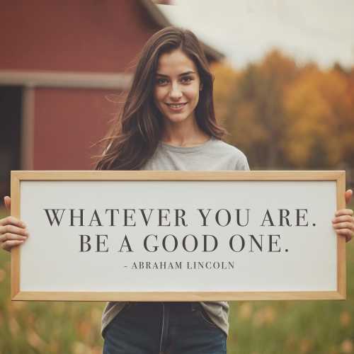 Whatever You Are, Be A Good One - Wall Decor