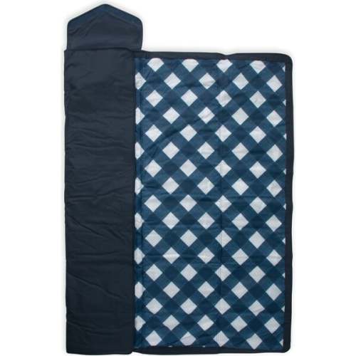 Indoor/Outdoor Blanket, Navy Plaid - Little Unicorn | Maisonette