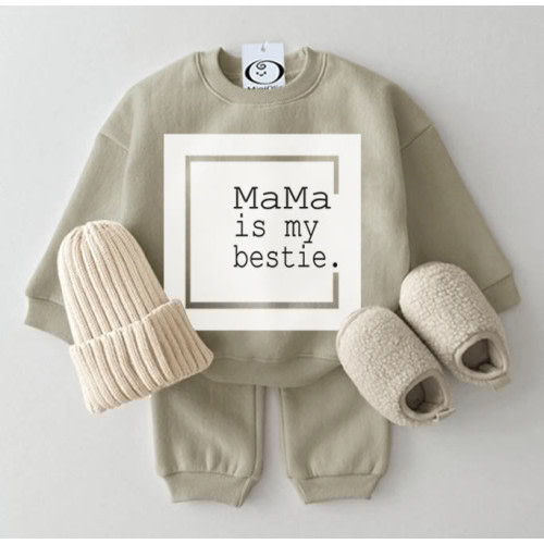 MAMA IS MY BESTIE Baby 2-piece Set