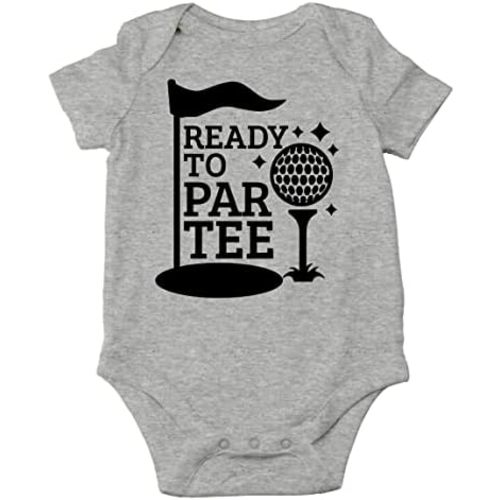 AW Fashions Ready to Par Tee Baby Bodysuit Funny Adorable Unisex Boys Girls Infant Romper Cute Clothing