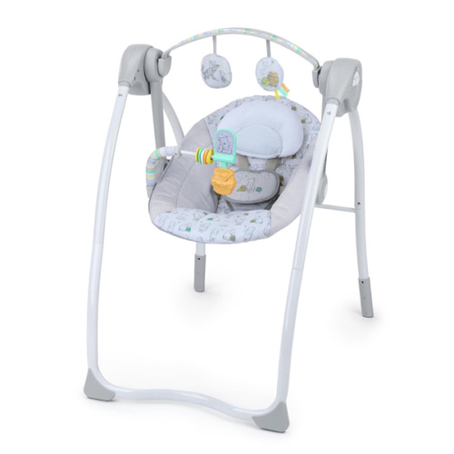 Bright Starts Disney Baby Winnie The Pooh Milestone Swing, Classic Pals, Foldable Design with Toys & Melodies, Unisex, Newborn+ (6 20 lbs)
