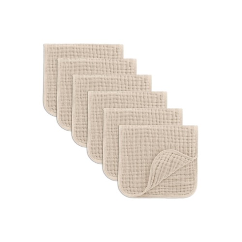 Muslin Burp Cloths - Pack of 6