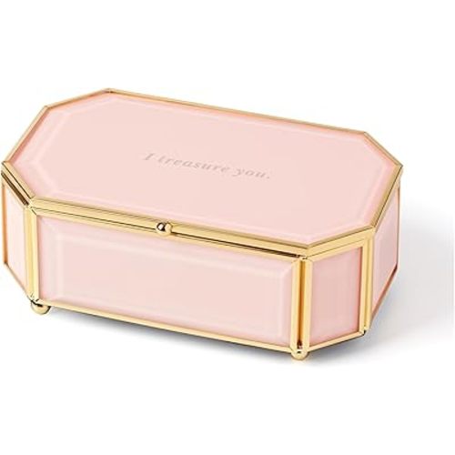 Kate Spade New York I Treasure You Pink Jewelry Box