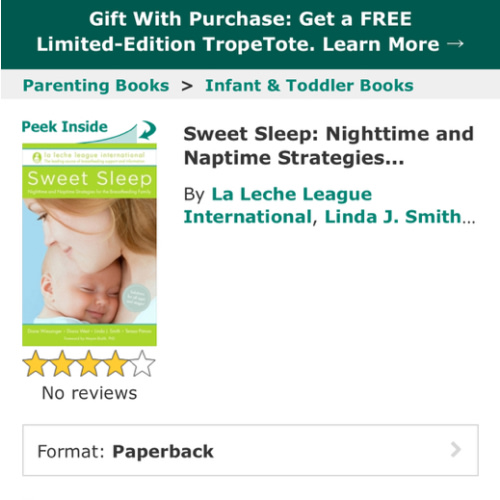 Sweet Sleep book by La Leche League International