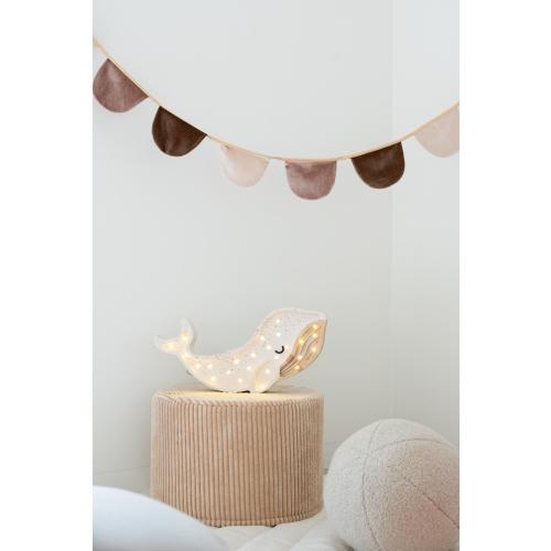 Adorable Whale Lamp for Nursery Decor - Handmade Ocean Theme Baby Room Decor- Handcrafted Wooden Nursery Lamp - Unique Baby Gift