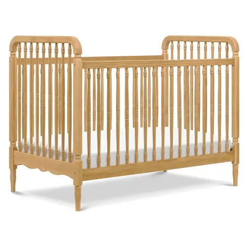 Namesake Liberty 3-in-1 Convertible Baby Crib w/Wooden Toddler Bed and Daybed Conversion - Durable, Easy to Assemble & GREENGUARD Gold Certified - 4 Adjustable Mattress Heights - Honey