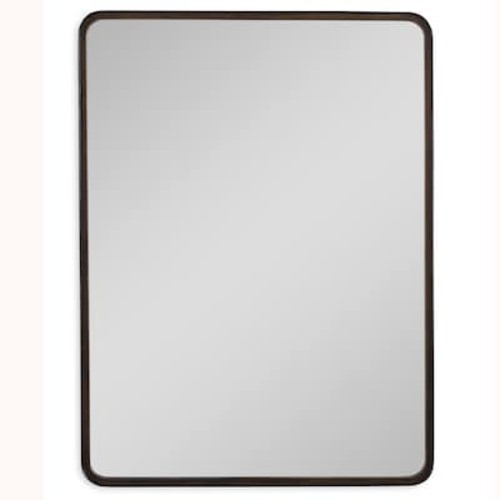 allen + roth 30-in W x 40-in H Dark Bronze with Gold Highlights Framed Wall Mirror LOW14601 at Lowes.com