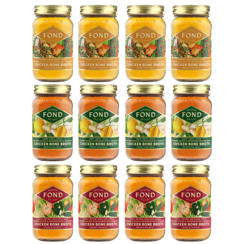 FOND's Regenerative Pregnancy & Postpartum Bone Broth Bundle - 12 Jars