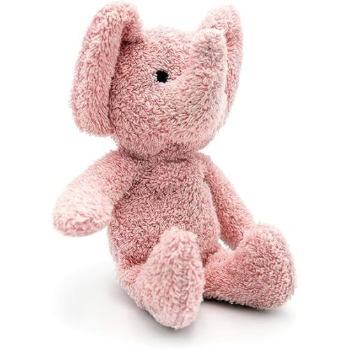 Thermal-Aid Zoo - Mini Microwavable Stuffed Animal - Plush Toy and Hot Cold Pack - Tiny The Elephant - 3.15 x 2.6 x 9.3 in