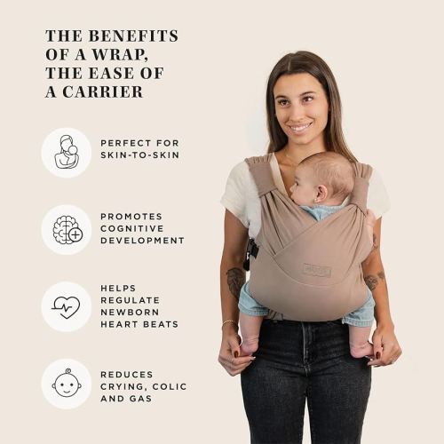 Amazon.com : Moby Duet Baby Carrier for Infant to Newborn (8-33lbs), Three Adjustable Carrying Positions & Customizable Seat, Snug & Secure Child Wrap Carrier, Comfortable & Designed for Perfect Fit (Sparrow) : Baby