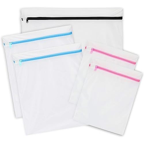 Simple Houseware Laundry Mesh Wash Bags (1 X-Large, 2 Large and 2 Medium) - 5 Pack