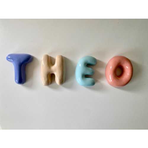 Ceramic Letters - Personalized Ceramic SOFT Colorful Alphabet-ceramic bubble letters