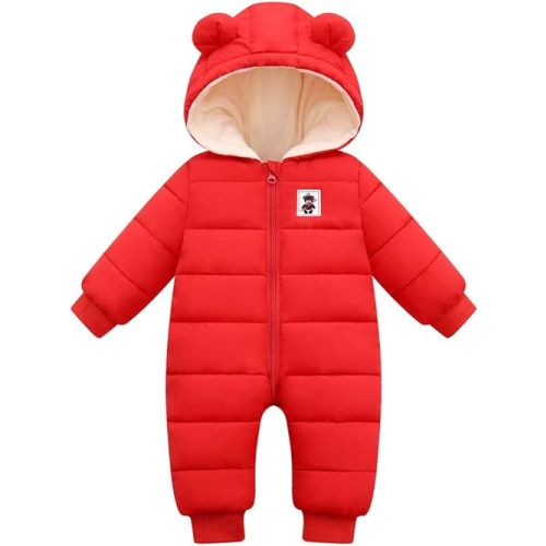 Cute Baby Boys Snowsuit New Born baby girls Winter Coat Toddler Clothes