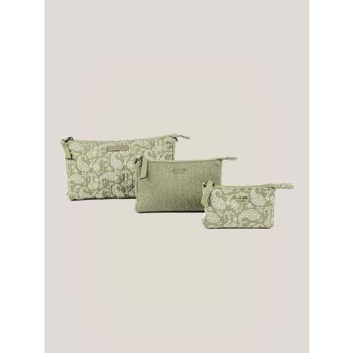 Sazan + JuJuBe 3-piece Pouch Clutch Purse Set - Paisley Floral
