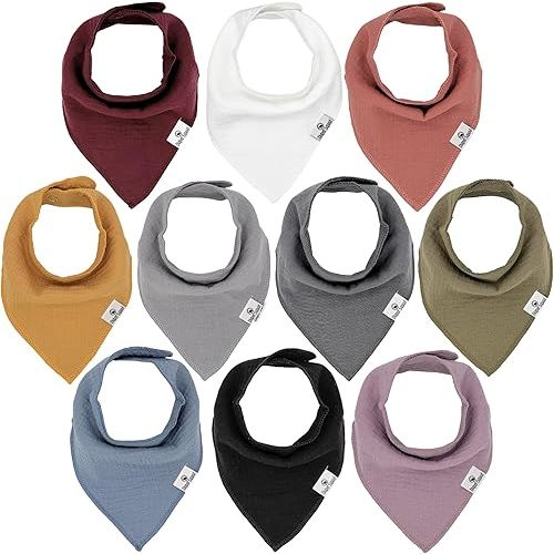 DiaperSquad's Baby Bibs for Drooling and Teething