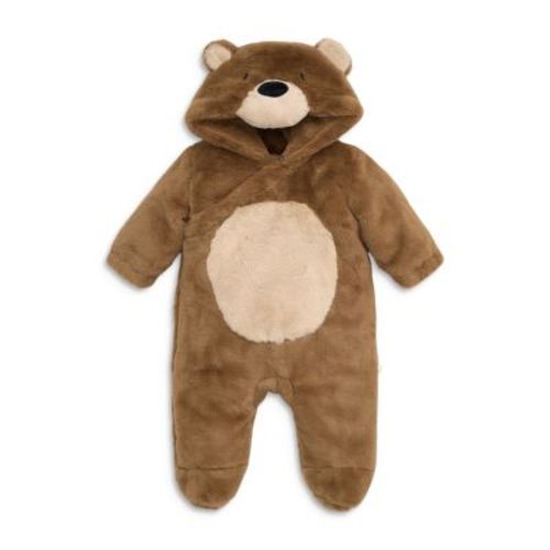 Unisex Faux Fur Bear Coverall - Baby